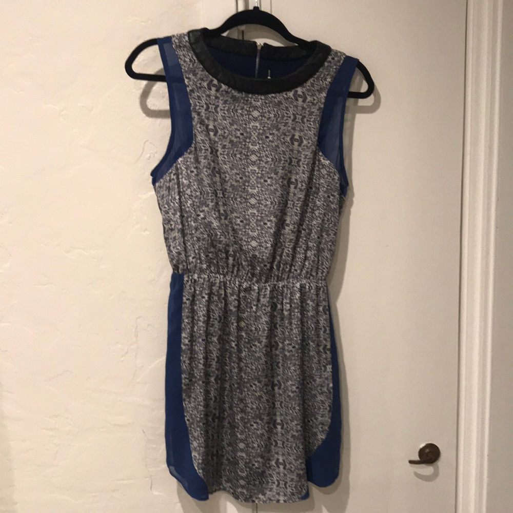 Blue print dress